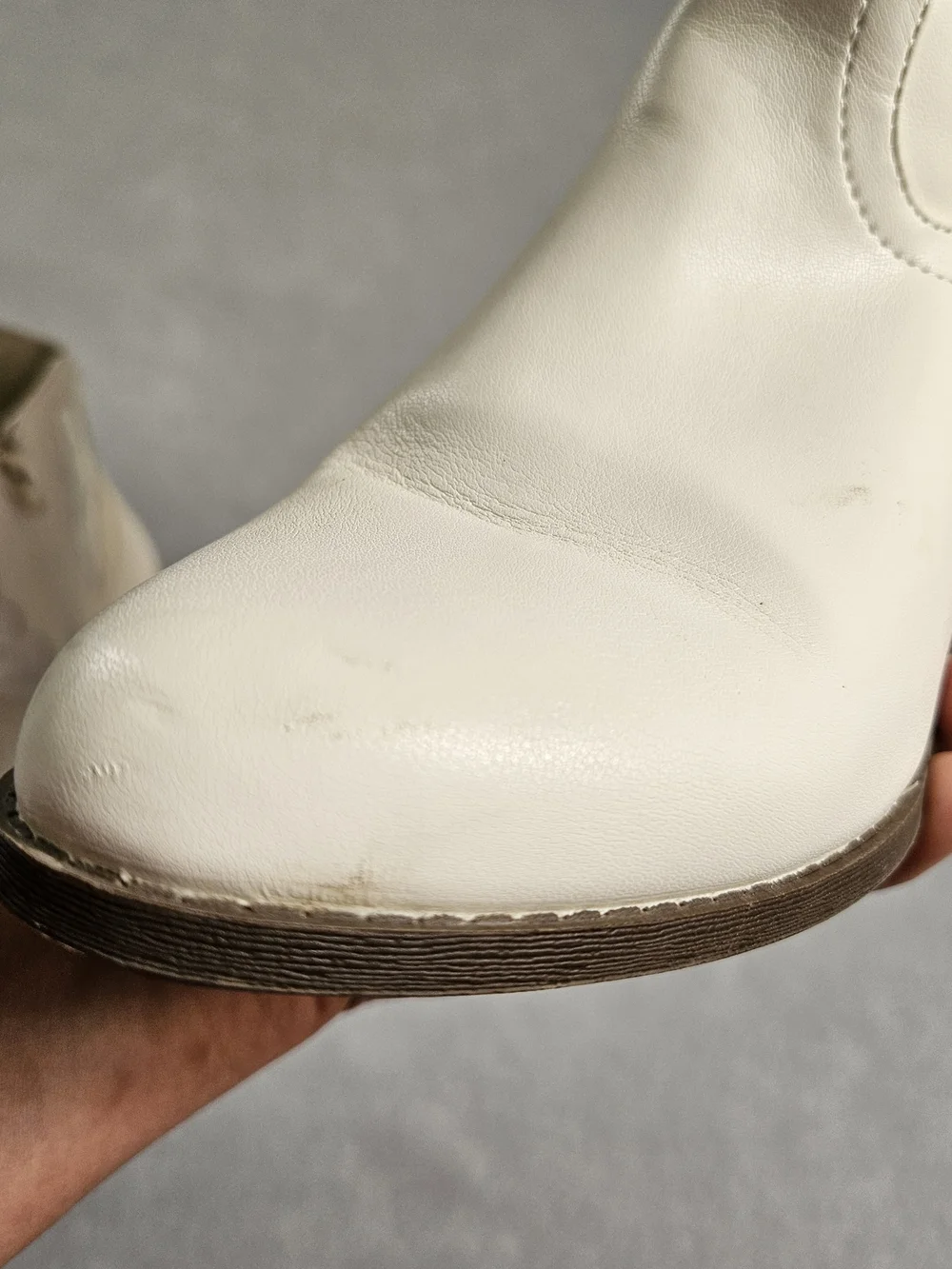 Madden NYC White Glitter Inset Western Ankle Cowboy Boots Size 5